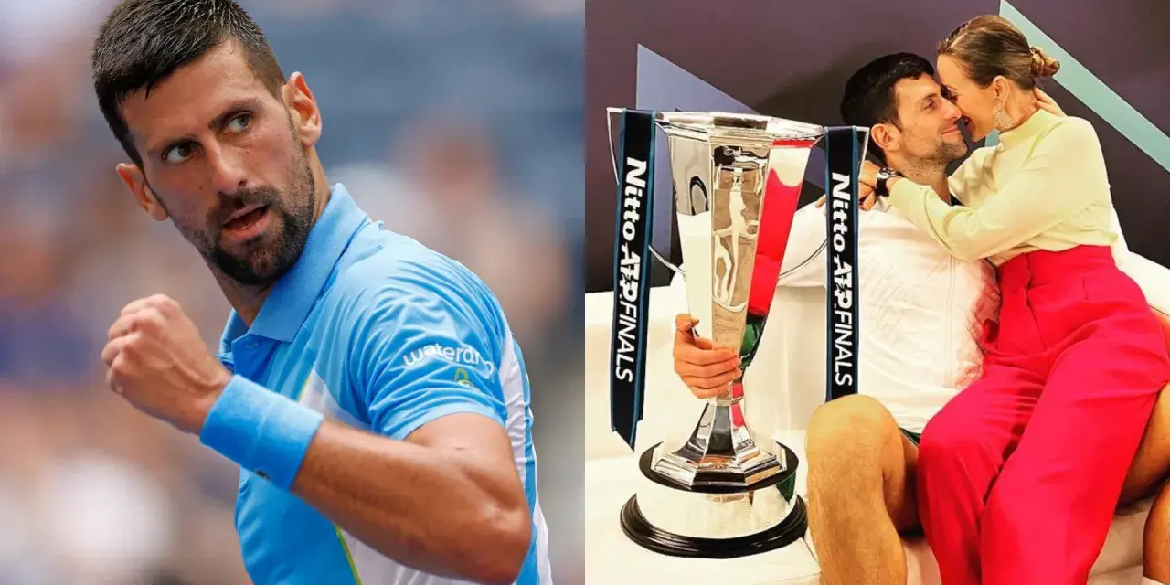 Novak Djoković z pucharem ATP Finals i żoną. Mimo sukcesów, jego życie naznaczyła rodzinna tragedia.