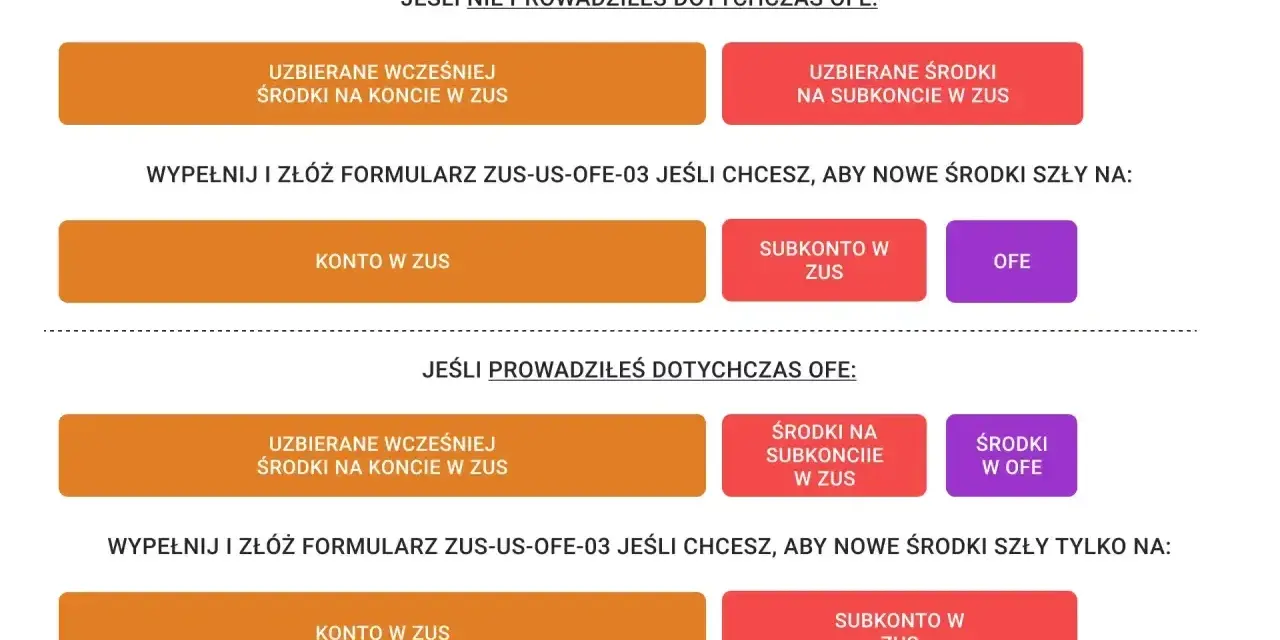 Decyzja okna transferowego OFE czy subkonto w ZUS. Wybór ścieżki dla środków zgromadzonych w ZUS i OFE.