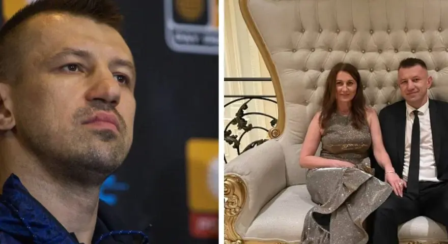 Tomasz Adamek i żona na tronie. Bokser, którego majątek budowany był latami, w eleganckim wydaniu.
