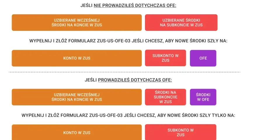 Decyzja okna transferowego OFE czy subkonto w ZUS. Wybór ścieżki dla środków zgromadzonych w ZUS i OFE.