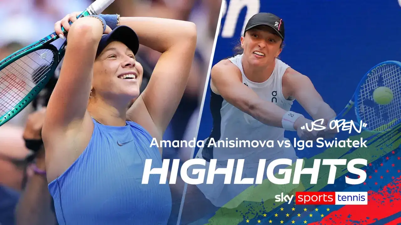 Amanda Anisimova i Iga Świątek w akcji podczas US Open. Zobacz najlepsze momenty tego meczu!